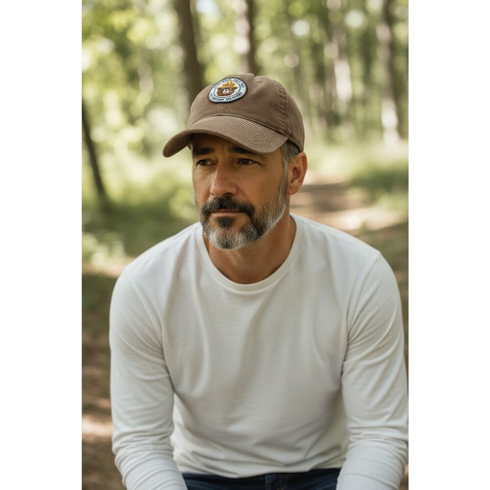 MAD Smokey The Bear Corduroy Baseball Hat, unisex adjustable cap